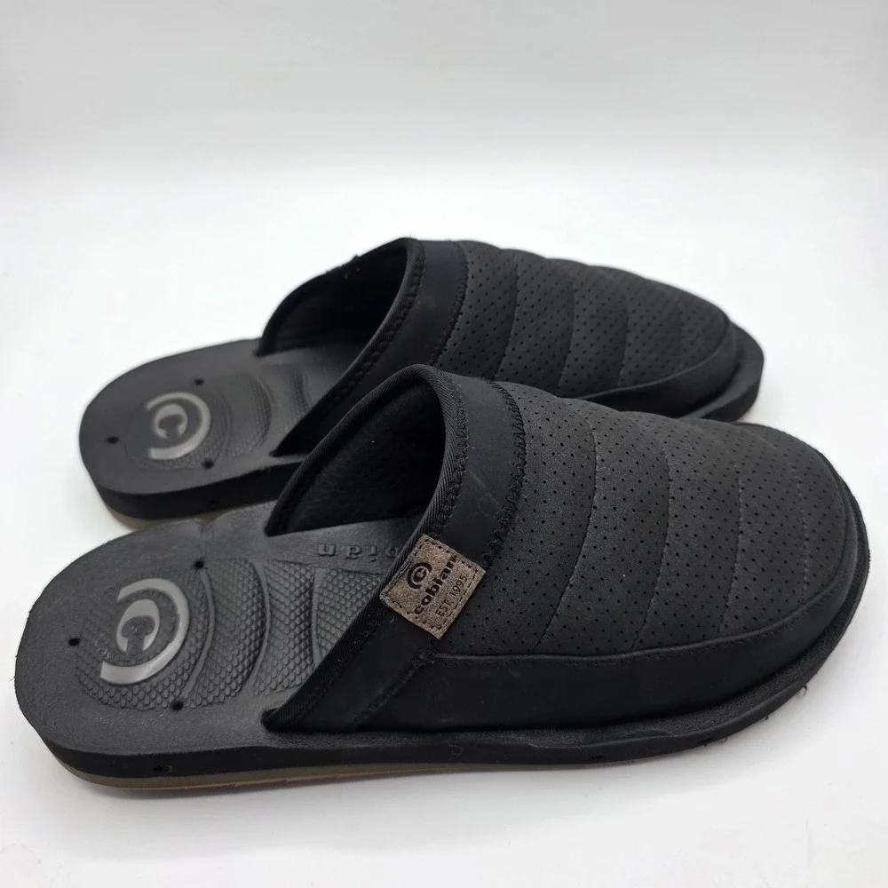 Cobian Hobgood Draino Mule Clogs Men's SZ 10 Black Water Drain Slip On Shoes